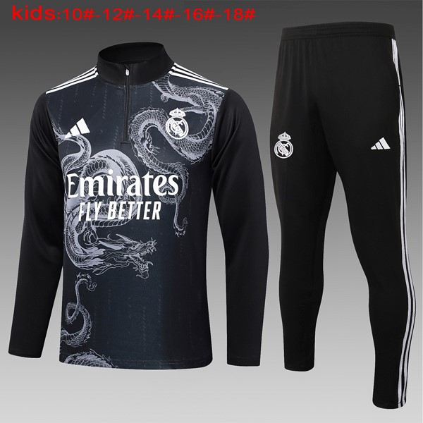 Ninos Sudadera De Training Real Madrid 2024/25 Negro